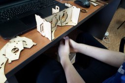 3D очки виртуальной реальности Google Cardboard из фанеры 3мм